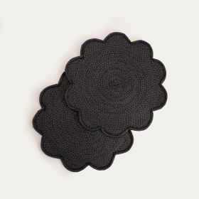 Maty stołowe TALA czarne, zestaw 2 szt. 38cm