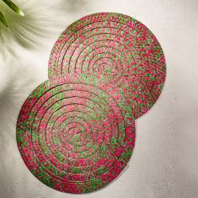 Maty stołowe LIORA z kolorowym wzorem 38cm