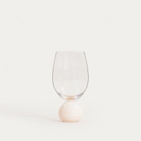 Kieliszek PALLORA z mleczną beżową kulą 0,4 l