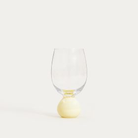 Kieliszek PALLORA z mleczną żółtą kulą 0,4 l