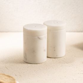 Zestaw przyprawników MARBLE marmurowych klasycznych 2 szt.