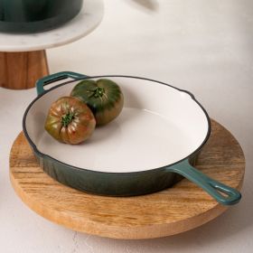Patelnia żeliwna ANDREAS zielona ombre 26 cm