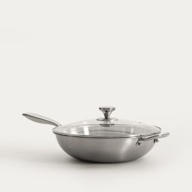 Wok ARDEN ze stali nierdzewnej 34 cm