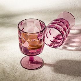 Zestaw szklanek APPED różowe na nóżce 340 ml 2 szt.