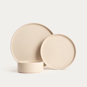 Zestaw obiadowy FAMELIO kremowy 18 el