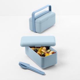 Lunchbox BAULETTO niski błękitny 18x9,5x13,5 cm