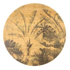 Dywan COSY bambusowy ze wzorem ⌀120 cm