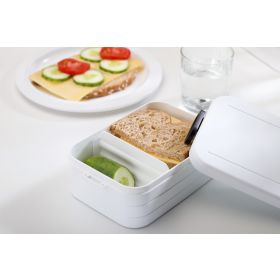 Lunchbox TAKE A BREAK biały 18,5x12x6,5 cm