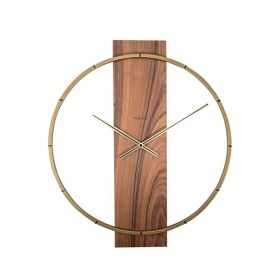 Zegar CARL ścienny brązowy 50,8x58,2 cm