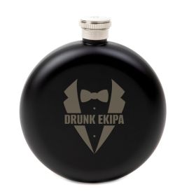 Piersiówka PREPERSO DRUNK EKIPA czarna 0,2l