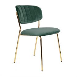  CARLO Krzesło zielone 49x55x80 cm 