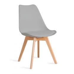  FISCO Krzesło szare 48x56x82 cm 