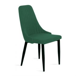  LOUIS Krzesło w tkaninie zielone 44x59x88 cm 