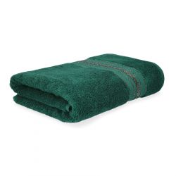  DUKE Ręcznik z paskami lureksowymi zielony 70x130 cm 