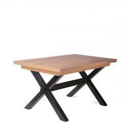  CROSS Stół rozkładany czarny + catania 145-185x85x77 cm 