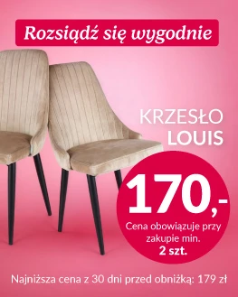 Promocja krzesła Louis