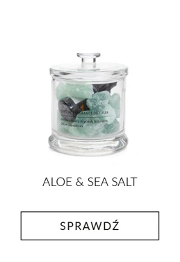 Dyfuzor zapachowy SERENITY Aloe & Sea Salt 210 G + 10 ml