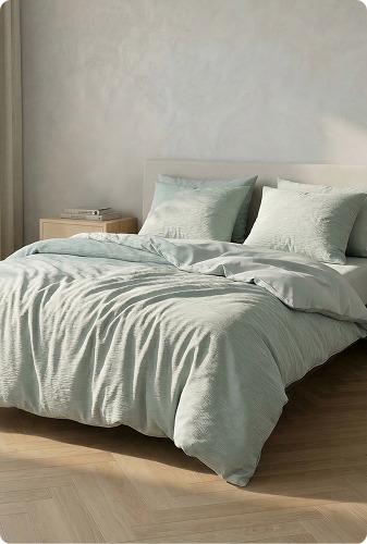 HOMLA bedroom textiles and cushions collection