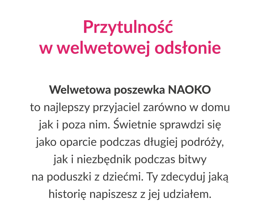 Poszewka NAOKO welurowa 45x45 cm