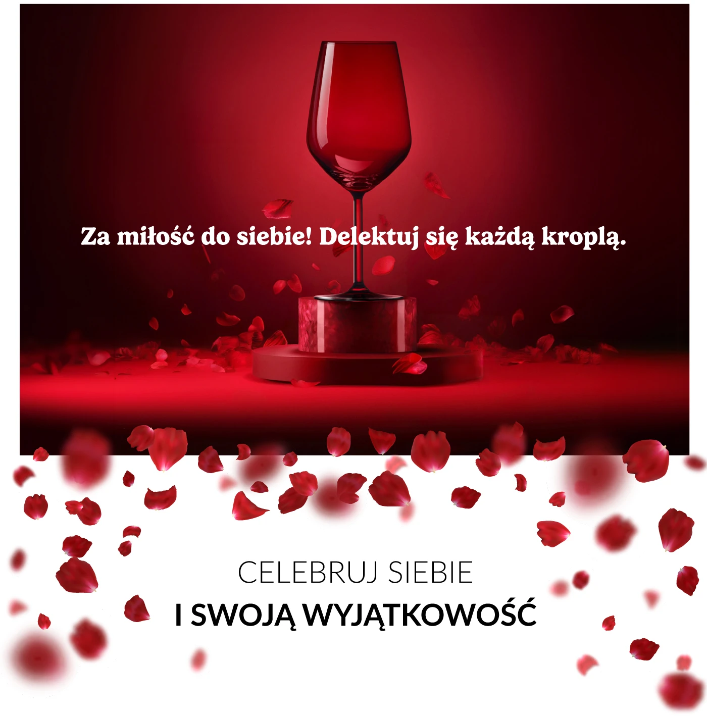 Kieliszek LOVES WHISPER do wina 0,4 l