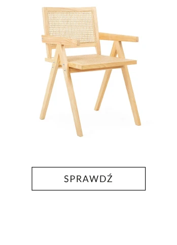 Fotel ROTIN drewniany z plecionką wiedeńską 50x55x78 cm
